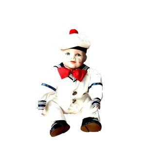 Vintage Limited Edition Baby Boy Sailor "Matthew" Porcelain Doll Yolanda Bello